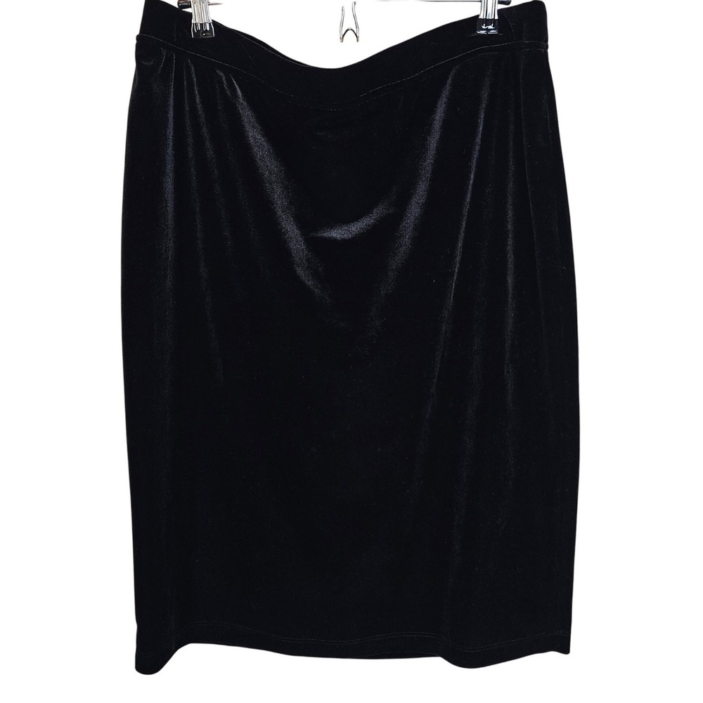 Chico's Velvet Black Sequins Party Top Bundle Pants Skirt Outfit Size 2 Large‎ - Picture 7 of 13
